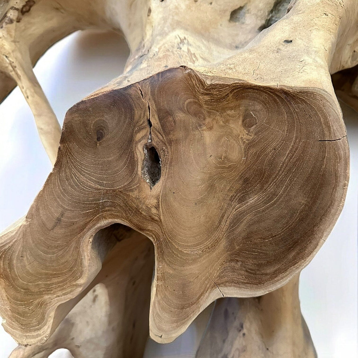 console en bois de teck bali piece unique