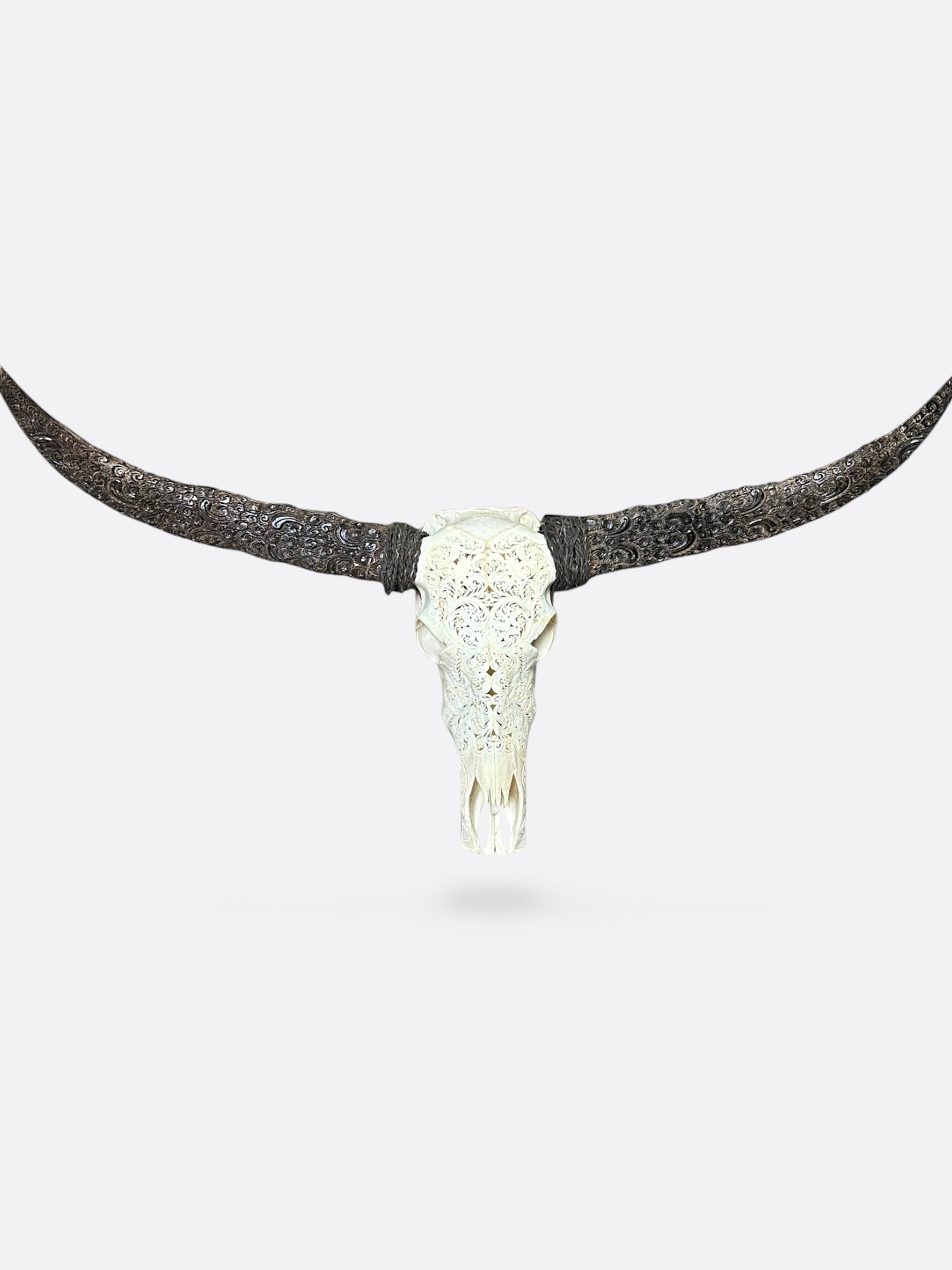 crane de buffle véritable de bali sculpté a la main