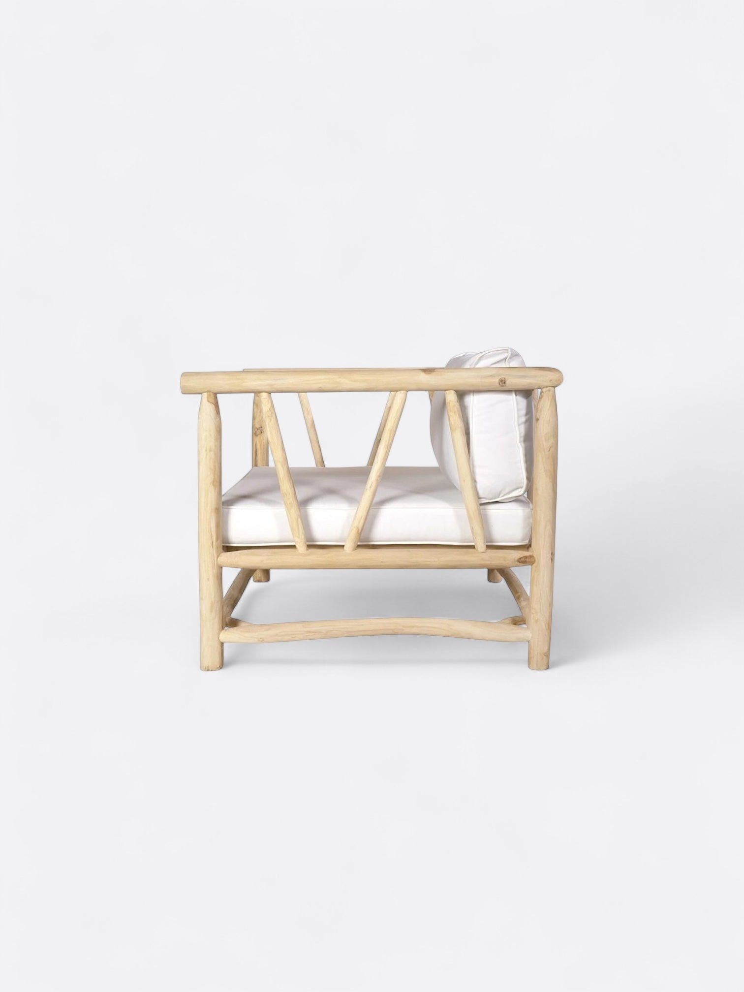 Fauteuil en Teck - Jernih blanc