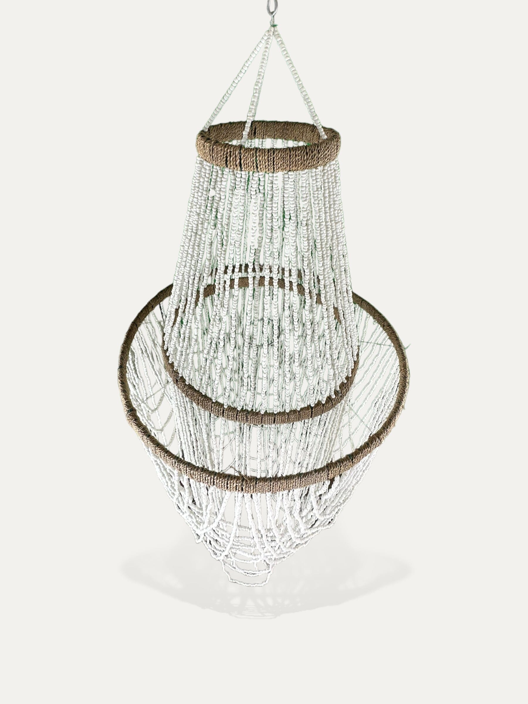 Le Lustre boheme en perle - lustre en perle Artisanal Bali COKOHA 