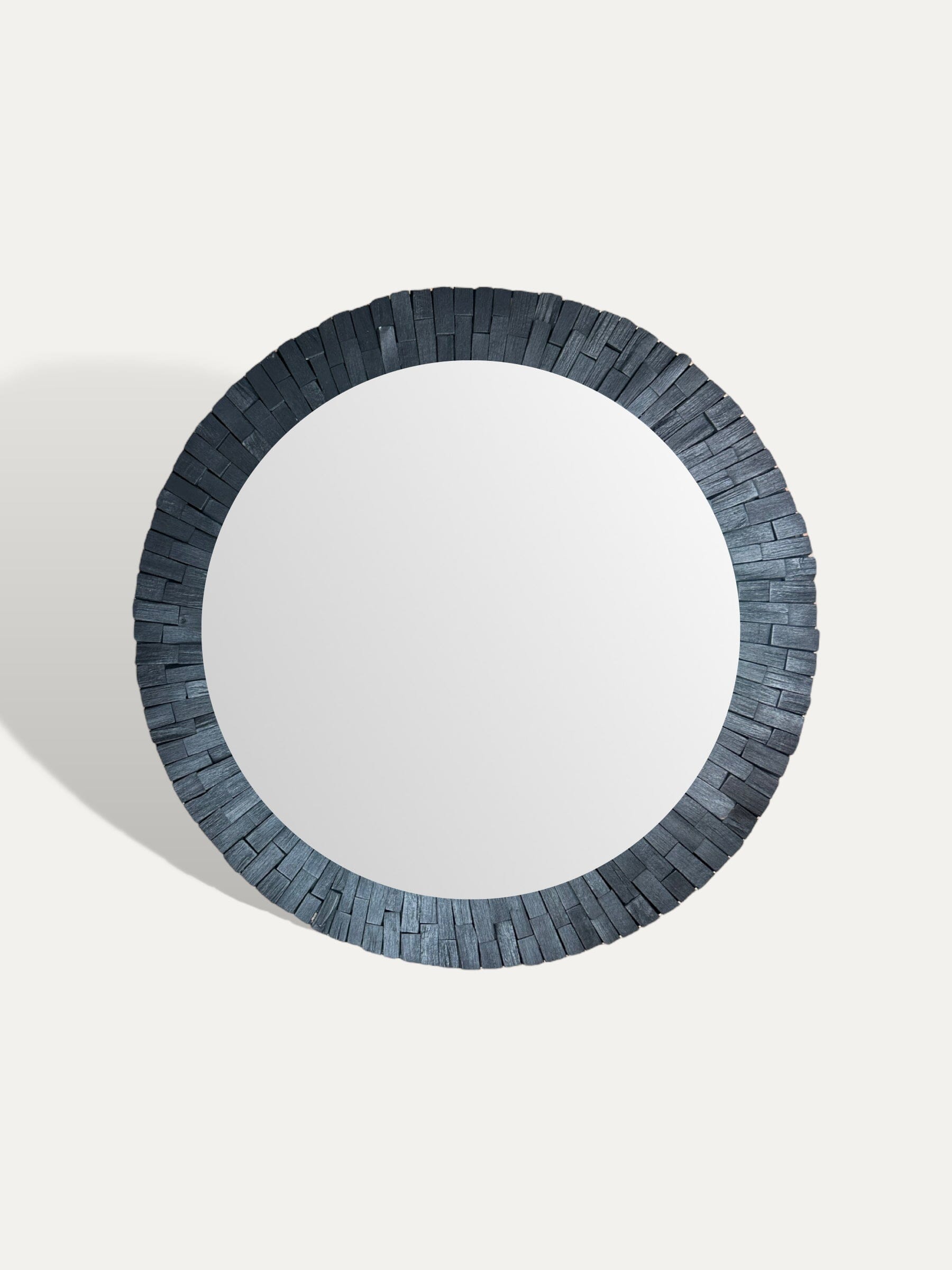 Miroir rond gris anthracite - Batu Cokoha 