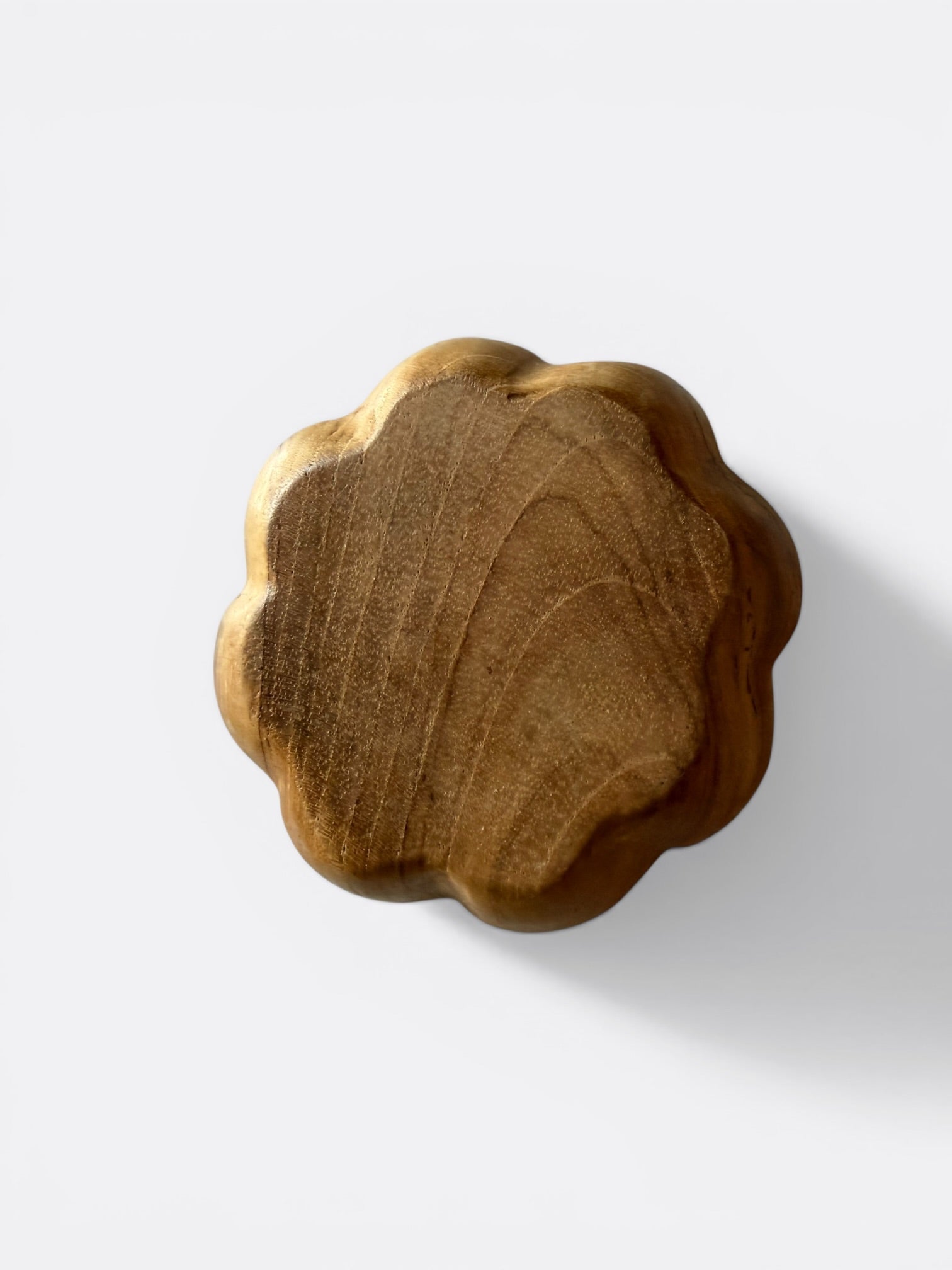 Porte-encens en bois de teck artisanal – Ida