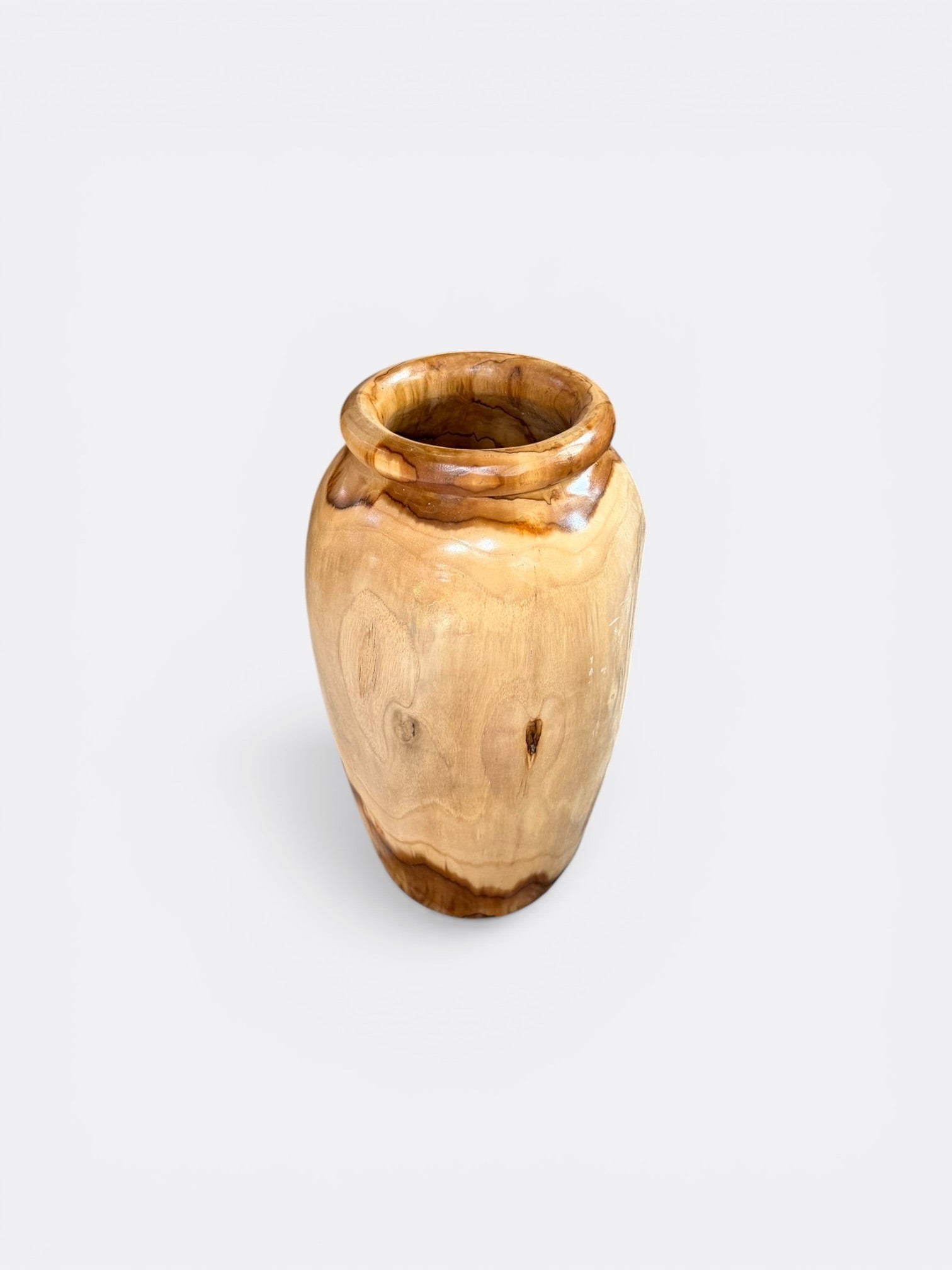 Pot décoratif en teck naturel