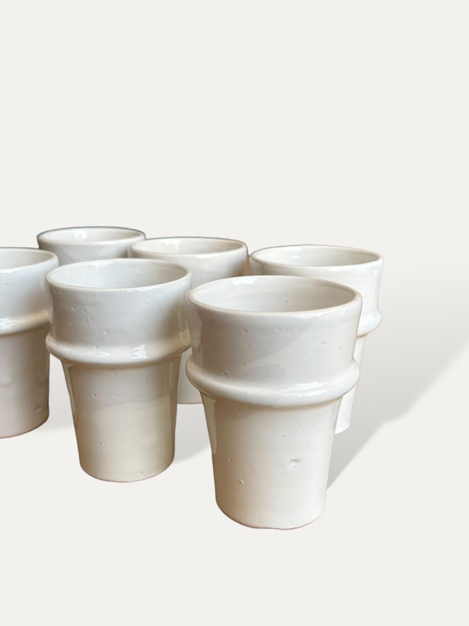 Set de 6 verres blancs - Massira vase Cokoha 
