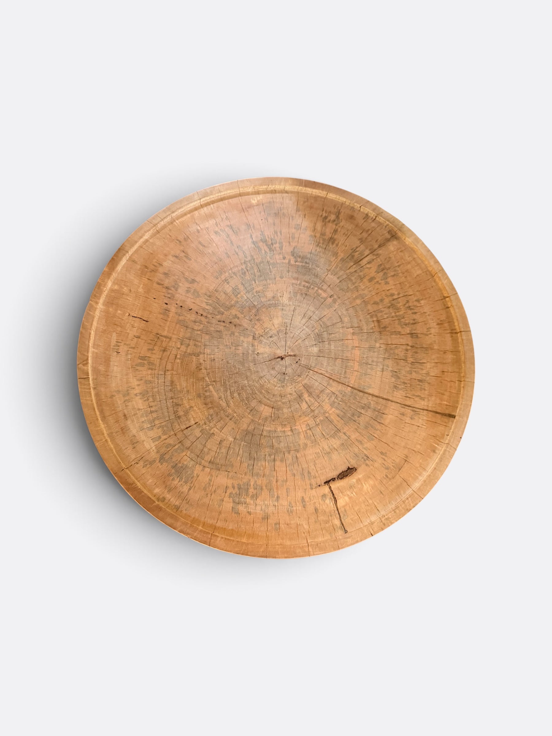 Table basse Gaya marron en Suar - détail du piètement central
