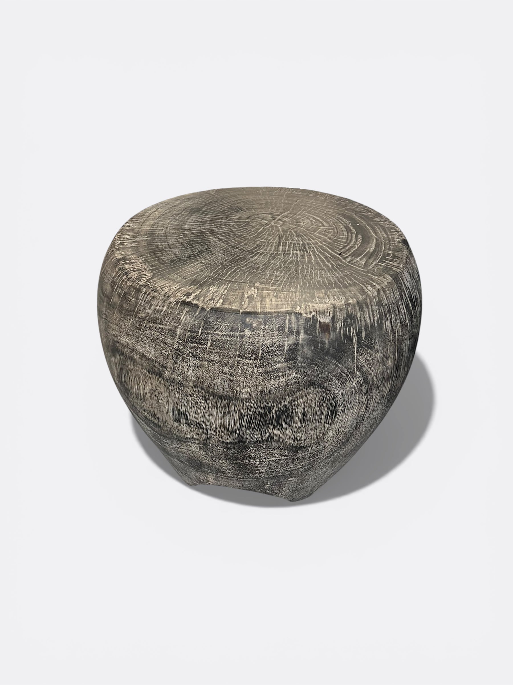 Tabouret Lauria en bois de manguier - vue de côté