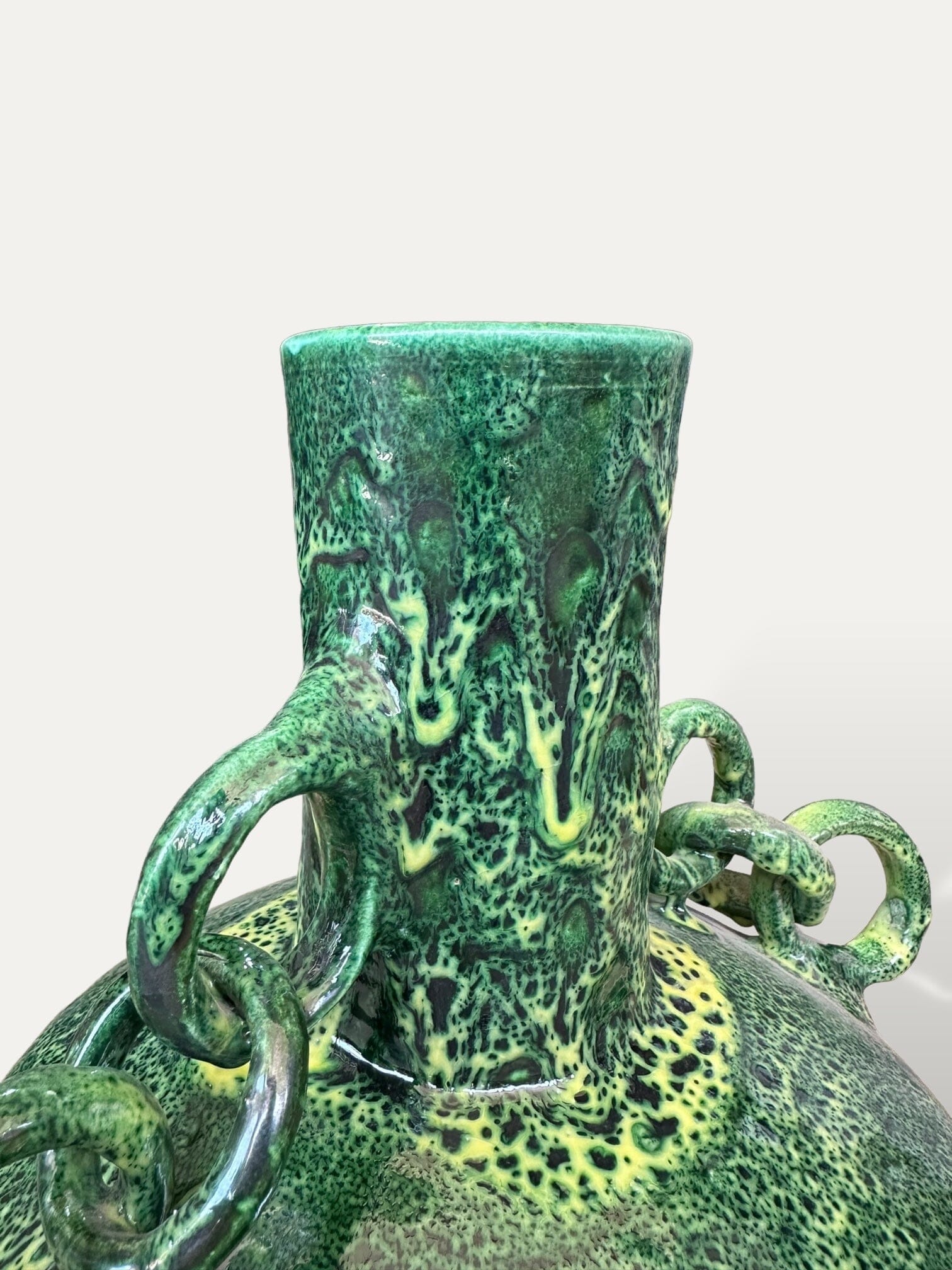 Vase vert céramique - Medusa vase Cokoha 