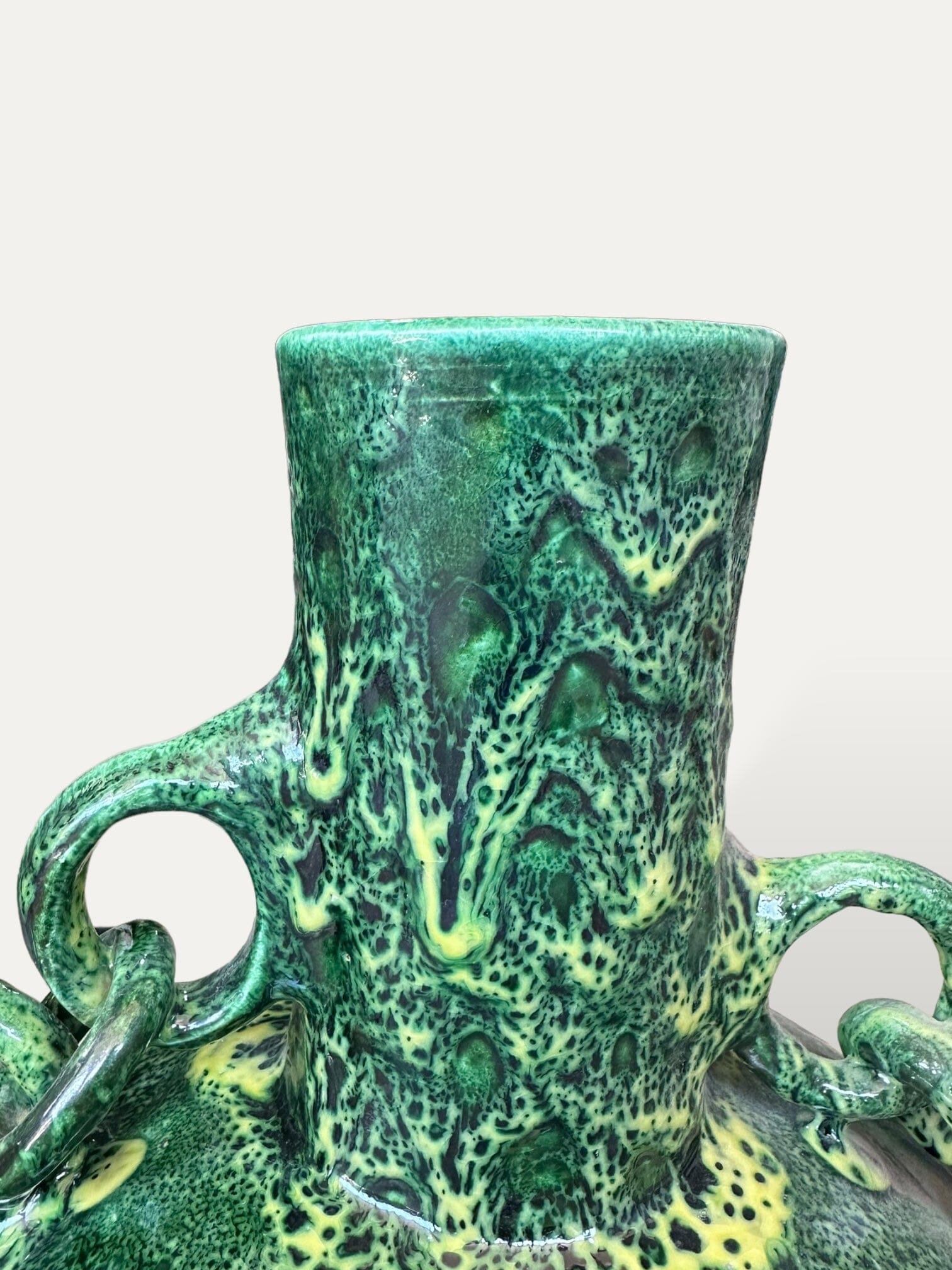 Vase vert céramique - Medusa vase Cokoha 